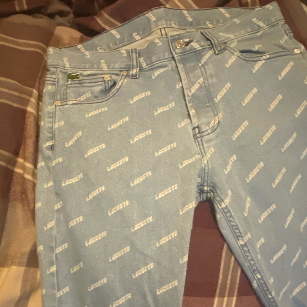 Lacoste Live all over print jeans
